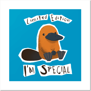 Limited Edition - I'm Special Platypus - Cute Weird Animal Posters and Art